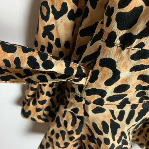 Faithfull The Brand Lavender Top Le Cinq Animal Print Size XS - Picture 9 of 12